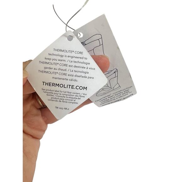 Lands’ End Snow Flurry Boots Youth 7 (Fits Women 8.5-9)Thermolite Waterproof NWT - Picture 6 of 13